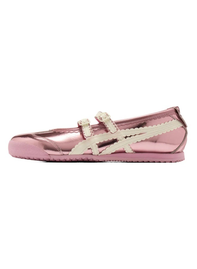 Onitsuka Tiger Mexico 66 TGRS Women’s Ballet Flats - Glossy Pink | Comfortable & Stylish Casual Mary Jane Shoes - Image 1